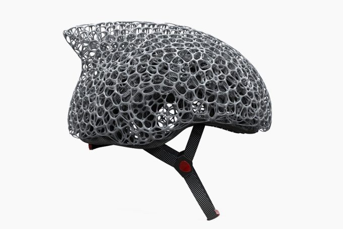 3D printed bike helmet