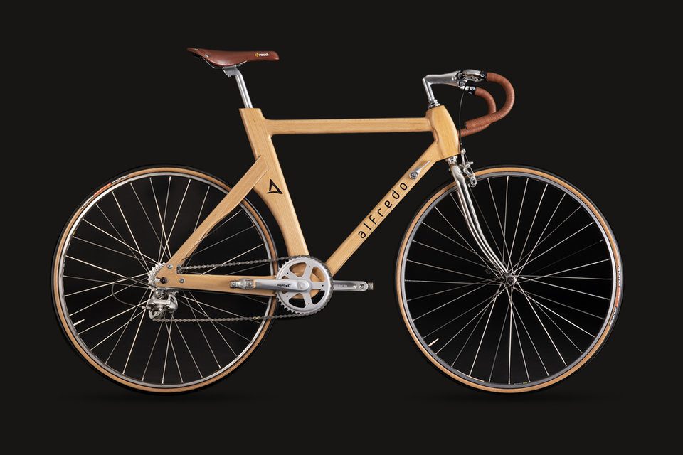 wooden bike