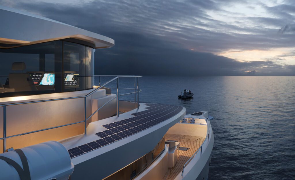 solar powered yacht