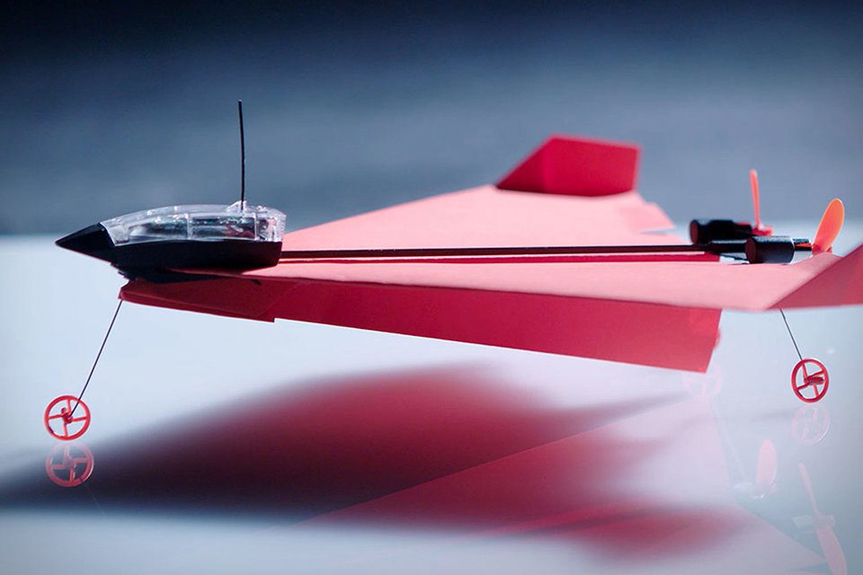 powered paper plane