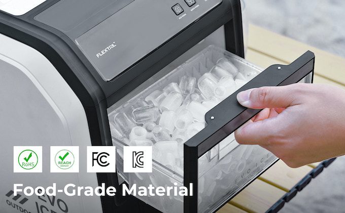 Battery-powered Evo Icer brings ice cube making to the outdoors